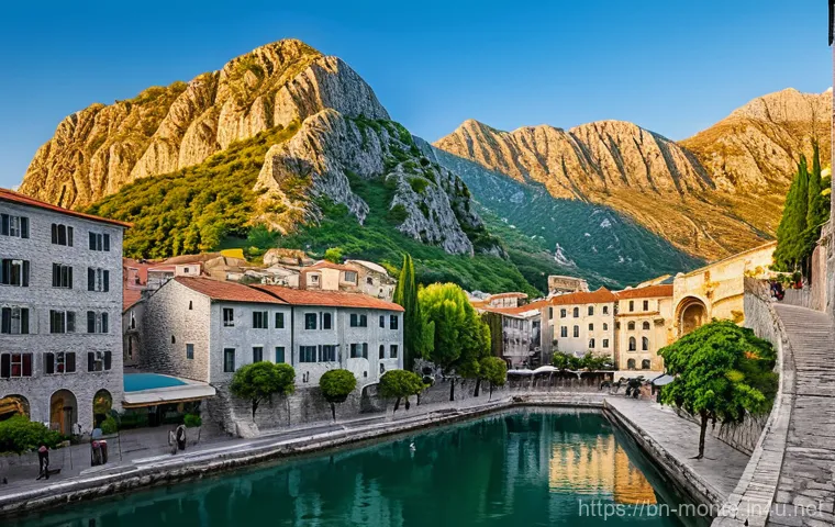 몬테네그로 전통 건축 양식 - **Kotor Old Town's Venetian Charm and Walls:**
    "A captivating panoramic view of Kotor's ancient ...