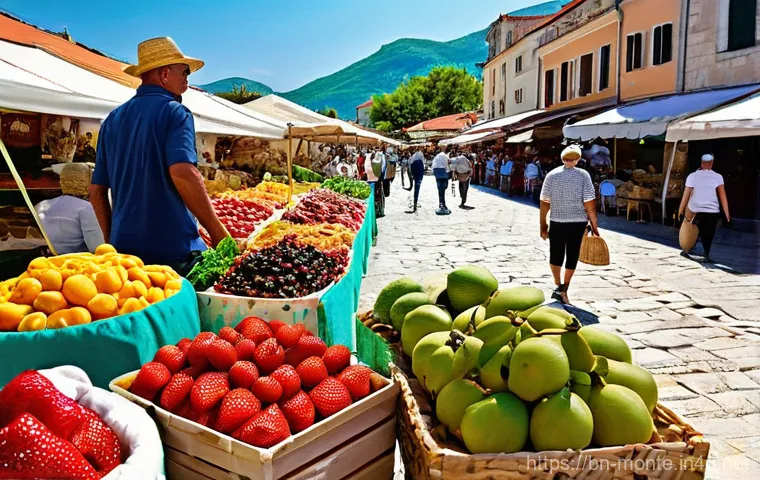 부드바 여름 축제 - **A Vibrant Evening in Budva Old Town during the Summer Festival**
    An energetic and culturally r...