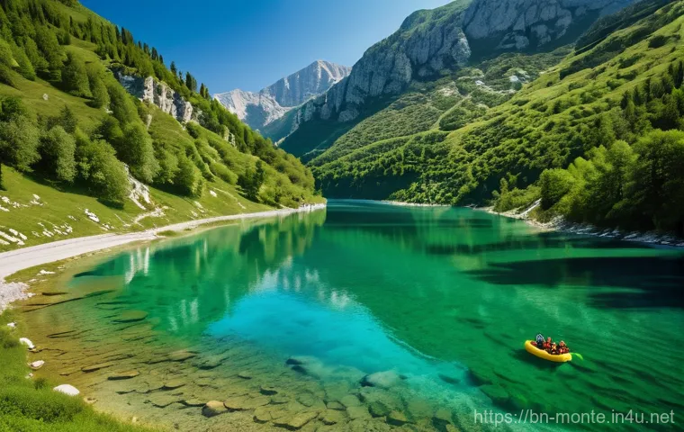 몬테네그로의 레저 문화 - **Prompt:** A breathtaking panoramic view of Durmitor National Park in Montenegro. Majestic, rugged ...